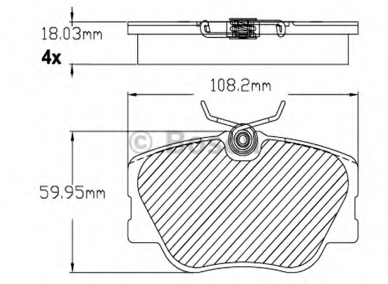 set placute frana,frana disc F 03B 150 230 BOSCH - Frana disc set placute frana,frana disc F 03B 150 230 BOSCH - Frana disc