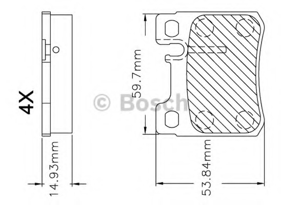 set placute frana,frana disc F 03B 150 247 BOSCH - Frana disc set placute frana,frana disc F 03B 150 247 BOSCH - Frana disc