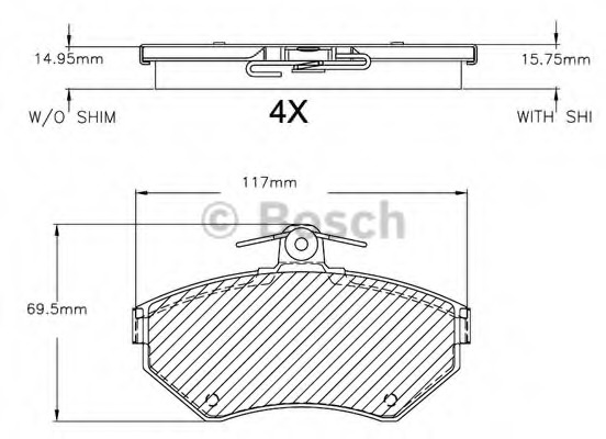 set placute frana,frana disc F 03B 150 270 BOSCH - Set placute frana set placute frana,frana disc F 03B 150 270 BOSCH - Set placute frana