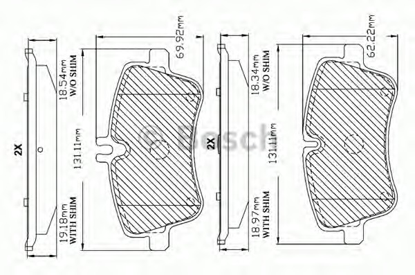 set placute frana,frana disc F 03B 150 306 BOSCH - Set placute frana set placute frana,frana disc F 03B 150 306 BOSCH - Set placute frana