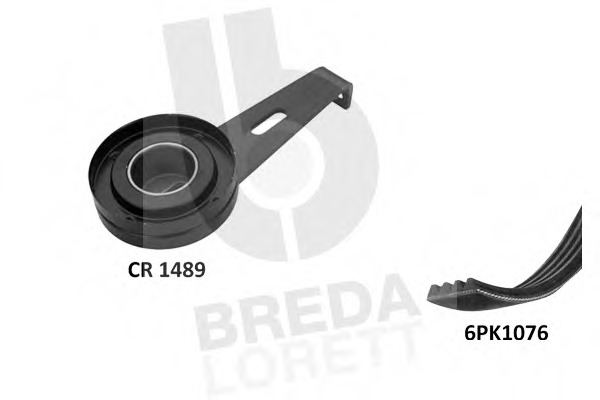 Set curea transmisie cu caneluri KCA 0020 BREDA LORETT - Transmisie - kit accesorii Set curea transmisie cu caneluri KCA 0020 BREDA LORETT - Transmisie - kit accesorii