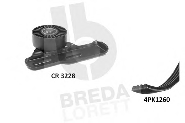 Set curea transmisie cu caneluri KCA 0028 BREDA LORETT - Set curea transmisie cu caneluri Set curea transmisie cu caneluri KCA 0028 BREDA LORETT - Set curea transmisie cu caneluri