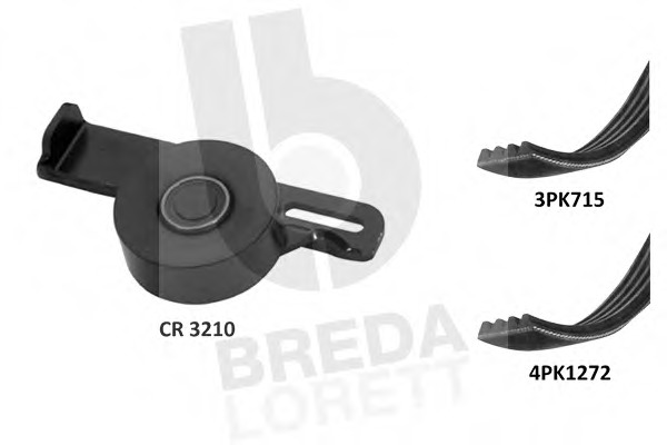Set curea transmisie cu caneluri KCA 0045 BREDA LORETT - Set curea transmisie cu caneluri Set curea transmisie cu caneluri KCA 0045 BREDA LORETT - Set curea transmisie cu caneluri