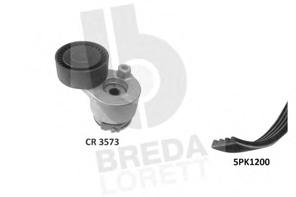Set curea transmisie cu caneluri KCA 0049 BREDA LORETT - Transmisie - kit accesorii Set curea transmisie cu caneluri KCA 0049 BREDA LORETT - Transmisie - kit accesorii