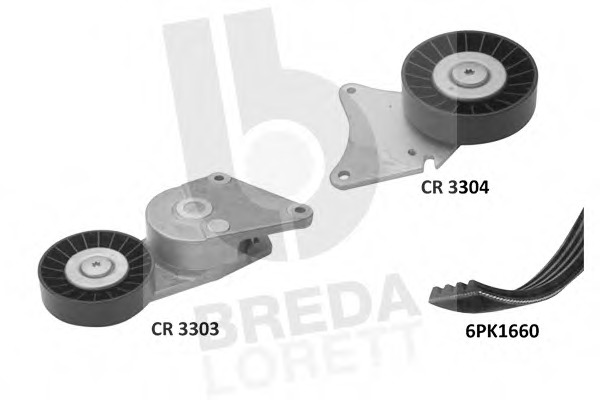 Set curea transmisie cu caneluri KCA 0059 BREDA LORETT - Transmisie - kit accesorii Set curea transmisie cu caneluri KCA 0059 BREDA LORETT - Transmisie - kit accesorii