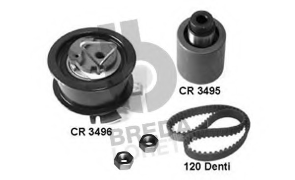 Set curea de distributie KCD 0584 BREDA  LORETT - Kit distributie / curea distributie