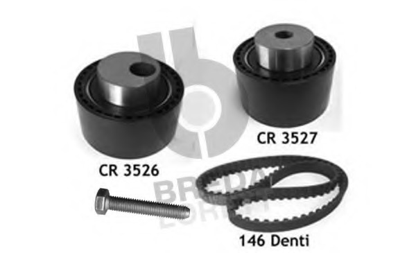 Set curea de distributie KCD 0600 BREDA  LORETT - Kit distributie / curea distributie