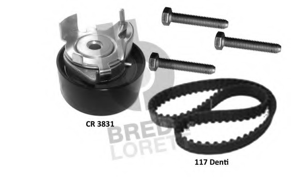 Set curea de distributie KCD 0724 BREDA LORETT - Kit distributie Set curea de distributie KCD 0724 BREDA LORETT - Kit distributie