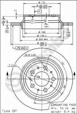 Disc frana 08.7765.75 BREMBO - Disc frana Disc frana 08.7765.75 BREMBO - Disc frana