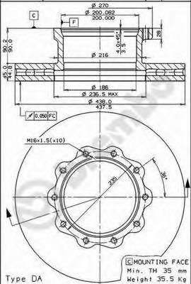 Disc frana 09.7320.10 BREMBO - Disc frana Disc frana 09.7320.10 BREMBO - Disc frana