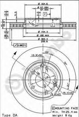 Disc frana 09.8304.21 BREMBO - Disc frana Disc frana 09.8304.21 BREMBO - Disc frana