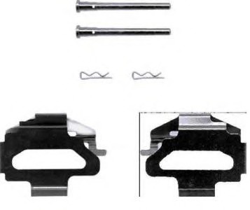 Set accesorii, placute frana A 02 231 BREMBO - Componente/ accesorii frana Set accesorii, placute frana A 02 231 BREMBO - Componente/ accesorii frana