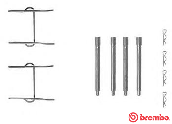 Set accesorii, placute frana A 02 281 BREMBO - Componente/ accesorii frana Set accesorii, placute frana A 02 281 BREMBO - Componente/ accesorii frana