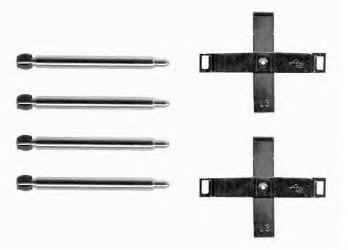 Set accesorii, placute frana A 02 296 BREMBO - Componente/ accesorii frana