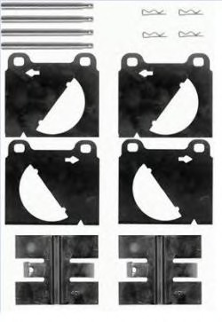 Set accesorii, placute frana A 02 322 BREMBO - Componente/ accesorii frana Set accesorii, placute frana A 02 322 BREMBO - Componente/ accesorii frana