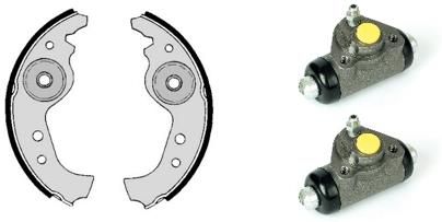 Set saboti frana H 23 007 BREMBO - Material frictiune sabot frana/ sabot frana