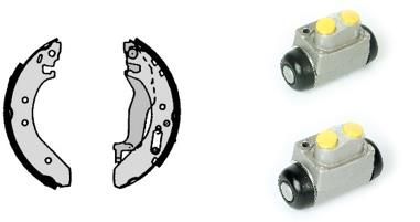 Set saboti frana H 52 011 BREMBO - Material frictiune sabot frana/ sabot frana