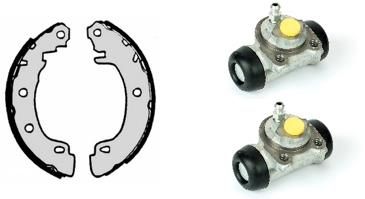 Set saboti frana H 68 059 BREMBO - Material frictiune sabot frana/ sabot frana