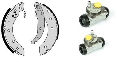 Set saboti frana H 68 066 BREMBO - Material frictiune sabot frana/ sabot frana