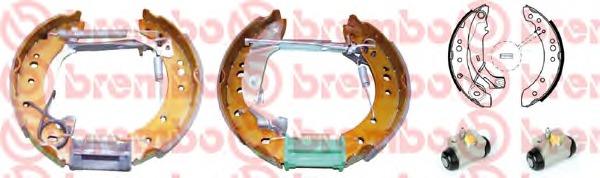 Set saboti frana K 61 080 BREMBO - Material frictiune sabot frana/ sabot frana Set saboti frana K 61 080 BREMBO - Material frictiune sabot frana/ sabot frana