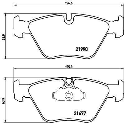 set placute frana,frana disc P 06 065 BREMBO - Frana disc