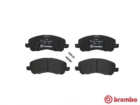 set placute frana,frana disc P 11 026 BREMBO - Frana disc