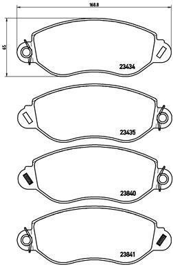 set placute frana,frana disc P 24 053 BREMBO - Frana disc set placute frana,frana disc P 24 053 BREMBO - Frana disc