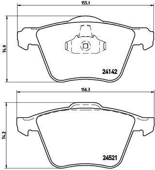 set placute frana,frana disc P 24 077 BREMBO - Frana disc set placute frana,frana disc P 24 077 BREMBO - Frana disc