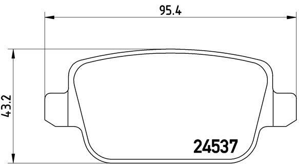 set placute frana,frana disc P 44 017 BREMBO - Frana disc