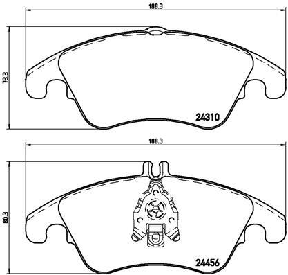 set placute frana,frana disc P 50 069 BREMBO set placute frana,frana disc P 50 069 BREMBO