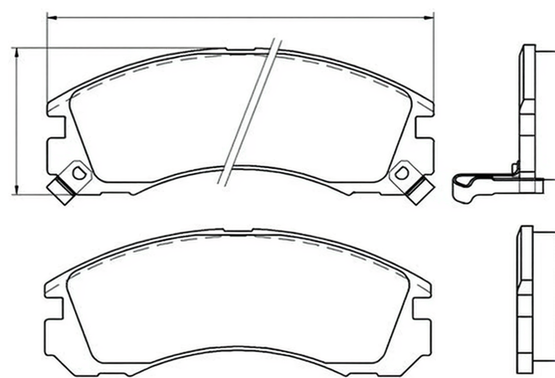 set placute frana,frana disc P 54 017 BREMBO - Frana disc
