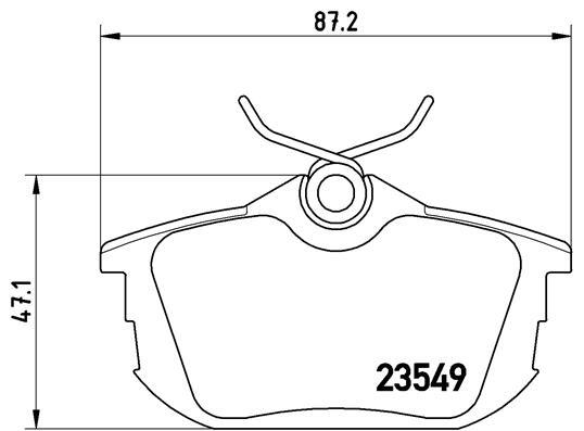 set placute frana,frana disc P 54 023 BREMBO - Set placute frana set placute frana,frana disc P 54 023 BREMBO - Set placute frana