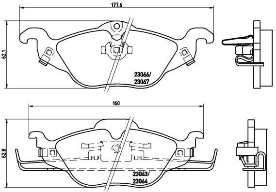 set placute frana,frana disc P 59 030 BREMBO - Frana disc set placute frana,frana disc P 59 030 BREMBO - Frana disc