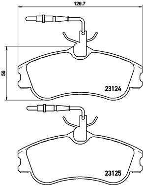set placute frana,frana disc P 61 060 BREMBO - Frana disc set placute frana,frana disc P 61 060 BREMBO - Frana disc