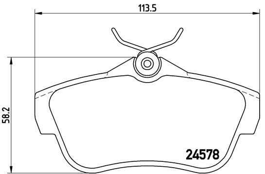 set placute frana,frana disc P 61 095 BREMBO - Frana disc