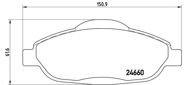 set placute frana,frana disc P 61 101 BREMBO - Frana disc set placute frana,frana disc P 61 101 BREMBO - Frana disc