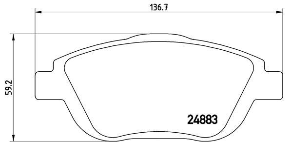 set placute frana,frana disc P 61 103 BREMBO - Frana disc set placute frana,frana disc P 61 103 BREMBO - Frana disc