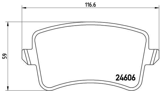set placute frana,frana disc P 85 099 BREMBO - Frana disc