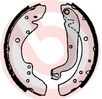 Set saboti frana S 23 505 BREMBO - Material frictiune sabot frana/ sabot frana