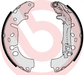 Set saboti frana S 23 531 BREMBO - Frana tambur