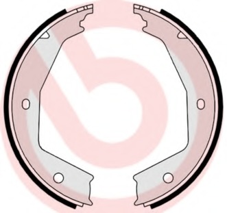 Set saboti frana, frana de mana S 23 554 BREMBO - Frana tambur