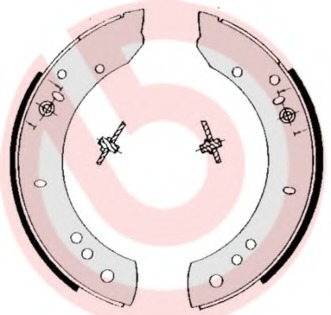 Set saboti frana S 44 502 BREMBO - Material frictiune sabot frana/ sabot frana Set saboti frana S 44 502 BREMBO - Material frictiune sabot frana/ sabot frana