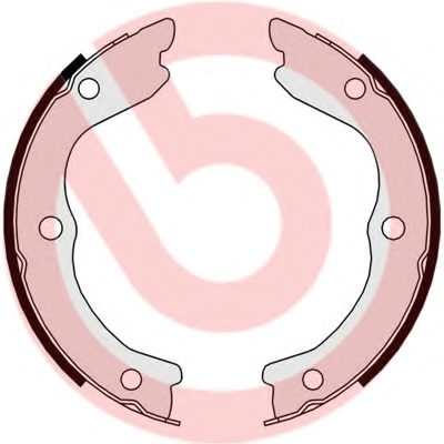 Set saboti frana, frana de mana S 56 543 BREMBO - Frana de mana Set saboti frana, frana de mana S 56 543 BREMBO - Frana de mana