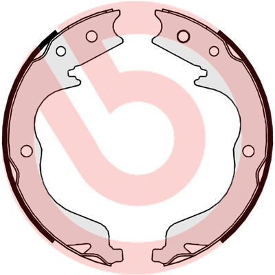 Set saboti frana, frana de mana S 61 542 BREMBO - Frana tambur