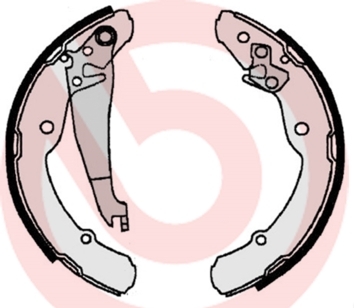 Set saboti frana S 85 516 BREMBO - Material frictiune sabot frana/ sabot frana Set saboti frana S 85 516 BREMBO - Material frictiune sabot frana/ sabot frana