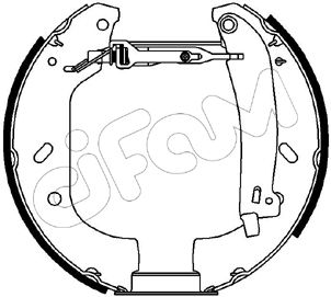Set saboti frana 151-066 CIFAM - Material frictiune sabot frana/ sabot frana Set saboti frana 151-066 CIFAM - Material frictiune sabot frana/ sabot frana