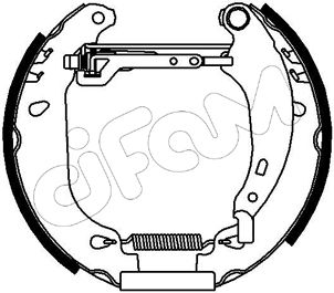 Set saboti frana 151-098 CIFAM - Material frictiune sabot frana/ sabot frana Set saboti frana 151-098 CIFAM - Material frictiune sabot frana/ sabot frana