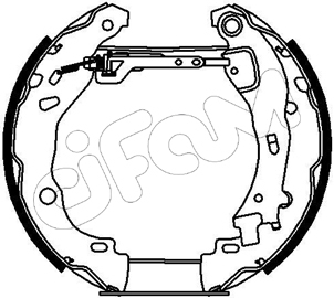 Set saboti frana 151-190 CIFAM - Material frictiune sabot frana/ sabot frana