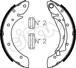 Set saboti frana 153-023 CIFAM - Frana tambur Set saboti frana 153-023 CIFAM - Frana tambur