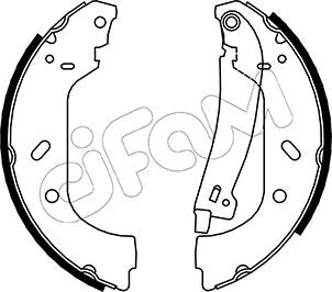 Set saboti frana 153-074Y CIFAM - Material frictiune sabot frana/ sabot frana Set saboti frana 153-074Y CIFAM - Material frictiune sabot frana/ sabot frana